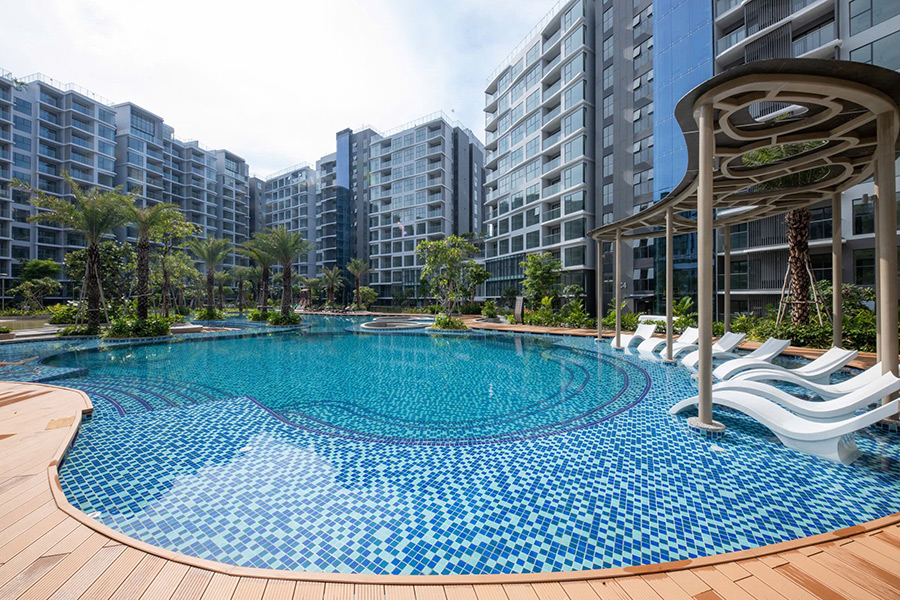 Không gian nghỉ dưỡng nâng tầm phong cách sống township tại Diamond Centery - Ảnh: DNCC